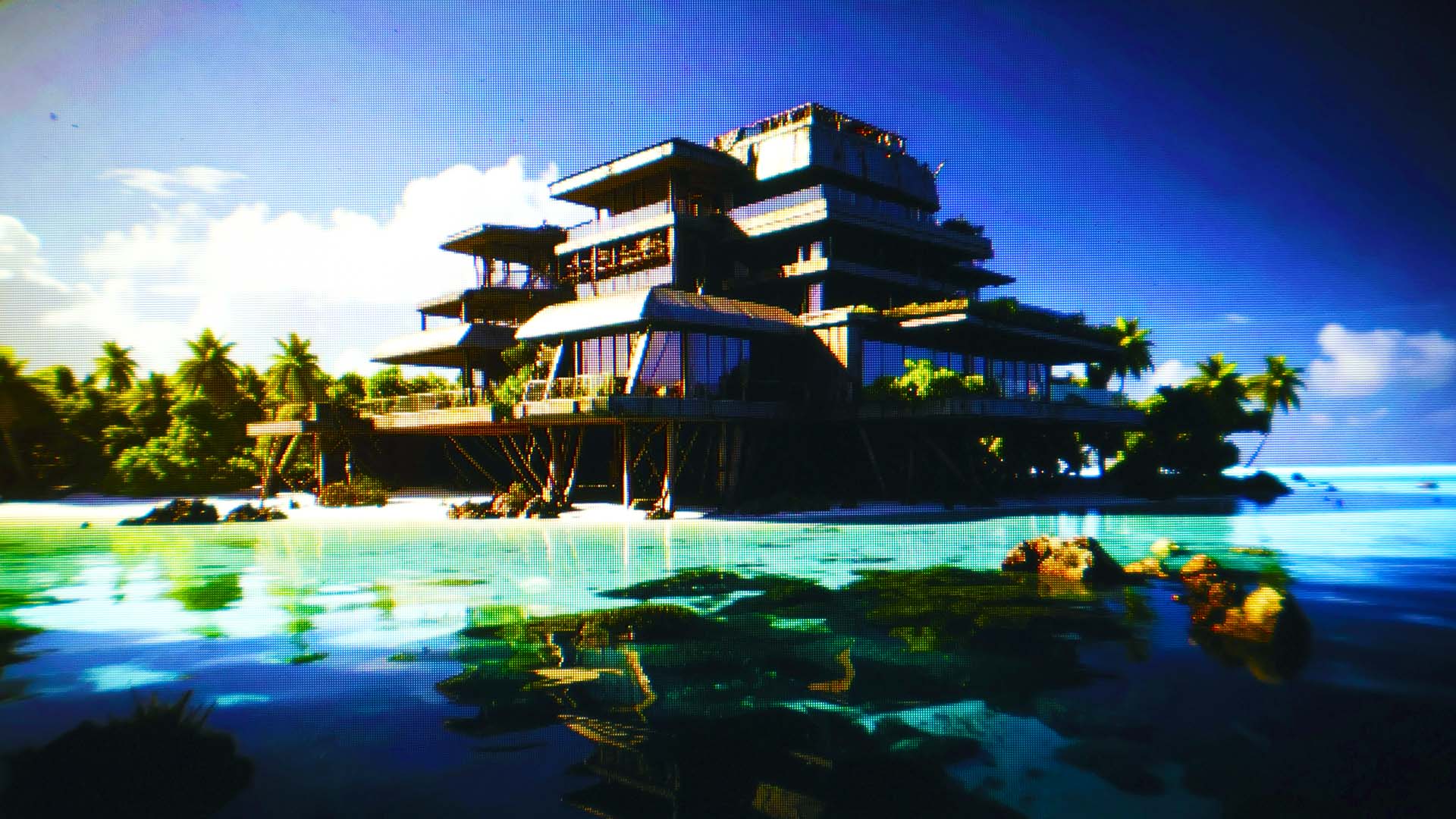 Cliente du Vantra profitant d'une activité jetski